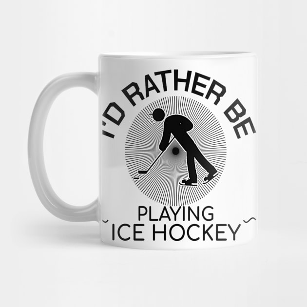 Funny Ice Hockey Quotes Coach Hockey Stick Gift by bigD